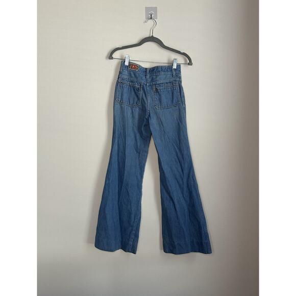 Vintage 70s Viceroy Bell Bottom Flare Denim Jeans Womens Size 29 Inch